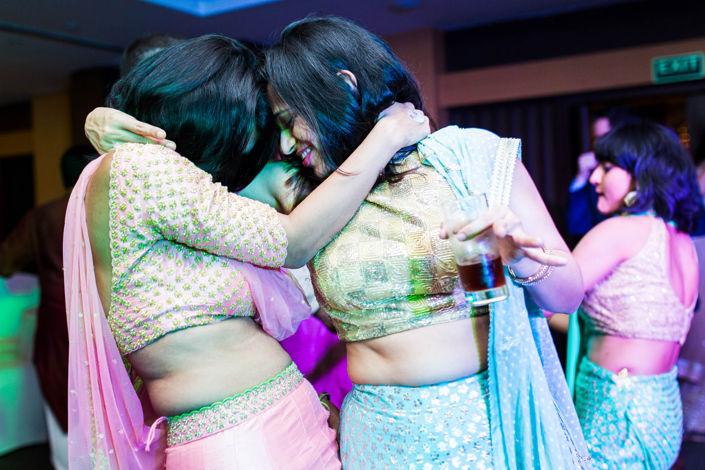 photography of sangeet night in hyderabad by dropdstudio weddings