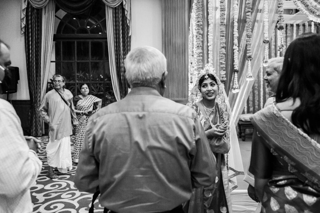 Black and white photographs of wedding rituals